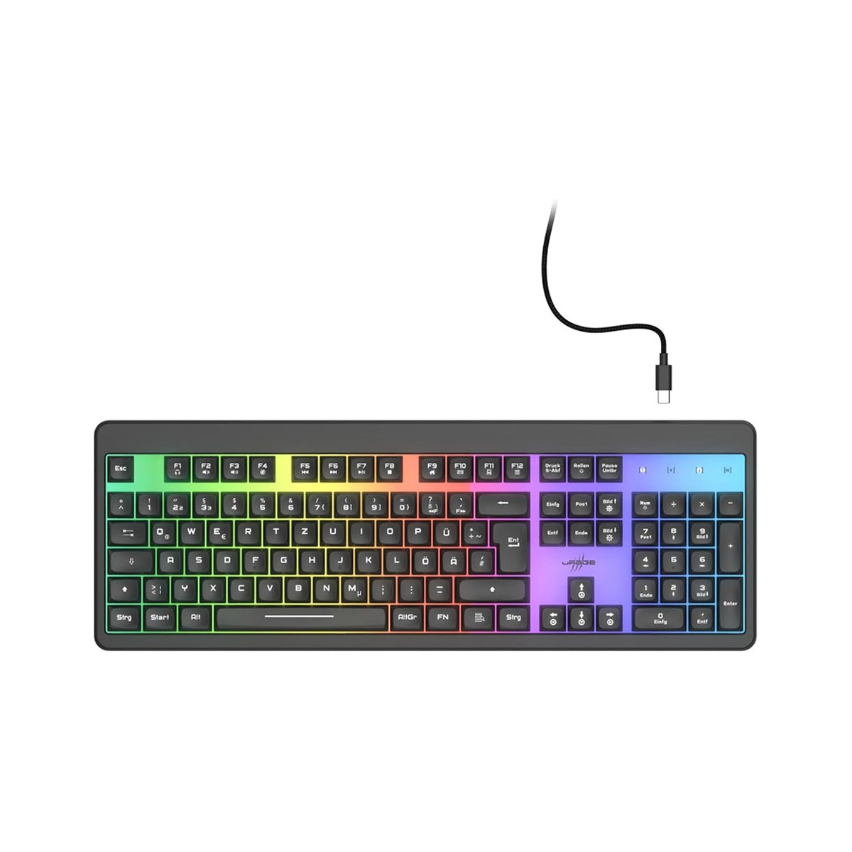 Urage Exodus 215 Illuminated Gaming Keyboard, EN/AR, Black URAGE