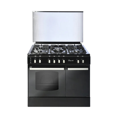 SUPER CHEF Cooker Bottle 90Cm 5 Gas Burners Black SUPER CHEF