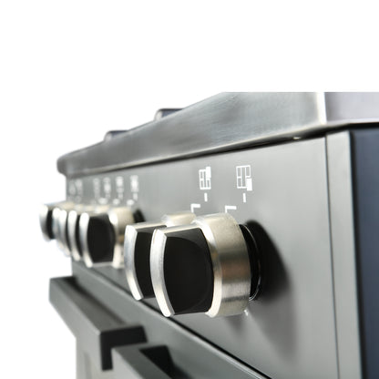 SUPER CHEF Cooker Bottle 90Cm 5G.Burners Semi-Pro Matt Black