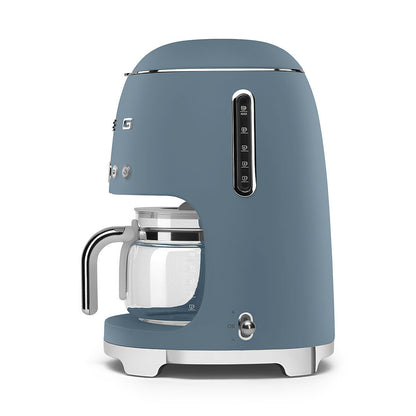 Smeg Drip Coffee Machine 1.4L Storm Blue Matt