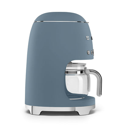 Smeg Drip Coffee Machine 1.4L Storm Blue Matt