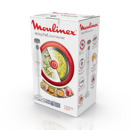 Moulinex Hand Blender 450W 2-Speed 0.8L Beaker White MOULINEX