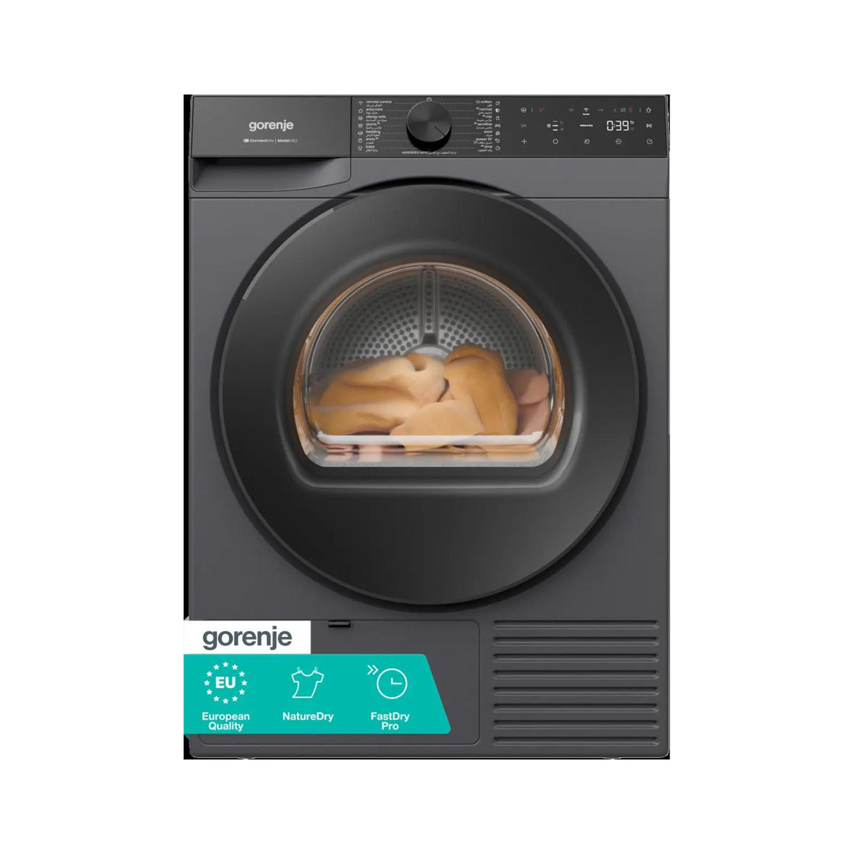 GORENJE Dryer 9KG Heat Pump G600 NatureDry Titanium