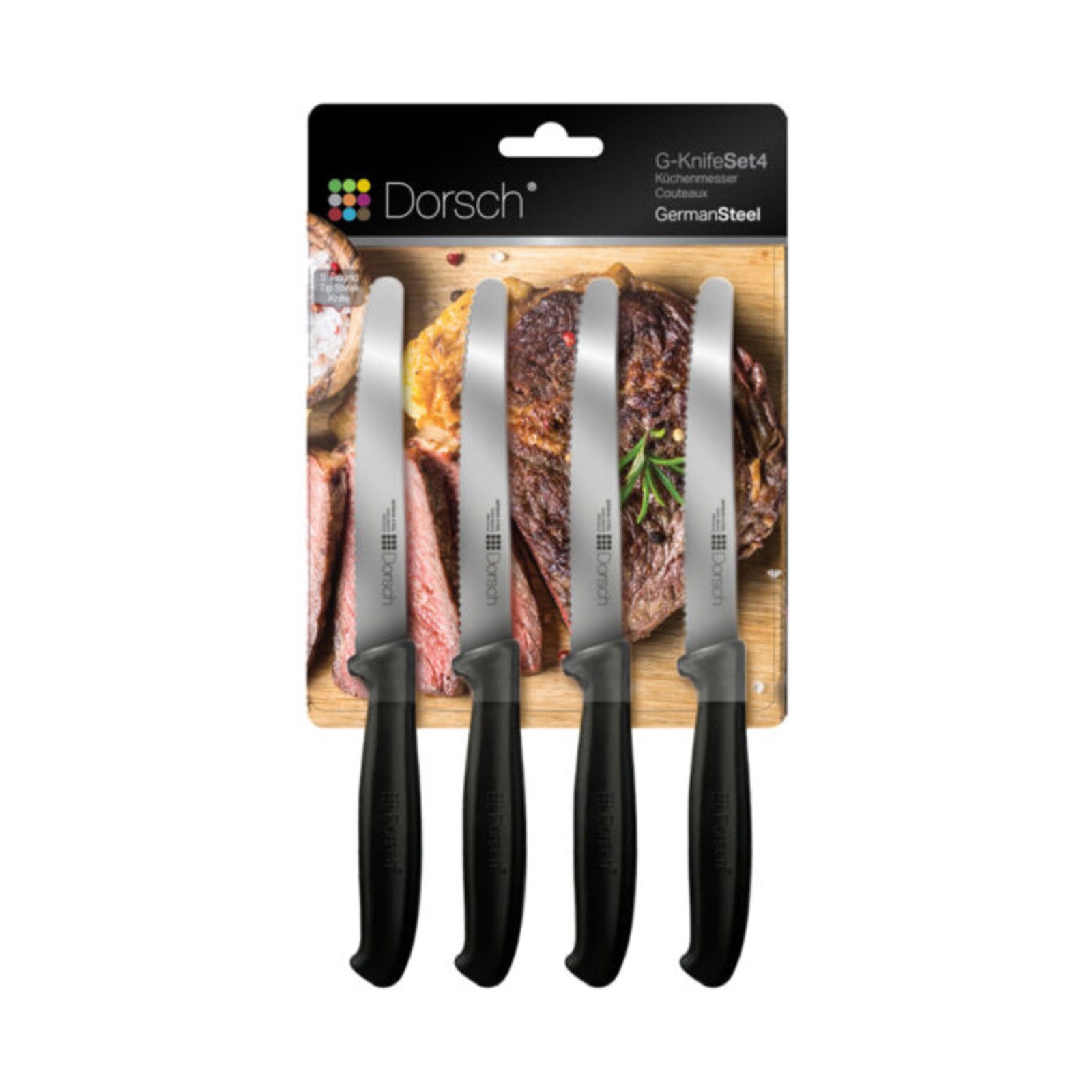 Steak Knife Set - 4 Pcs - Black