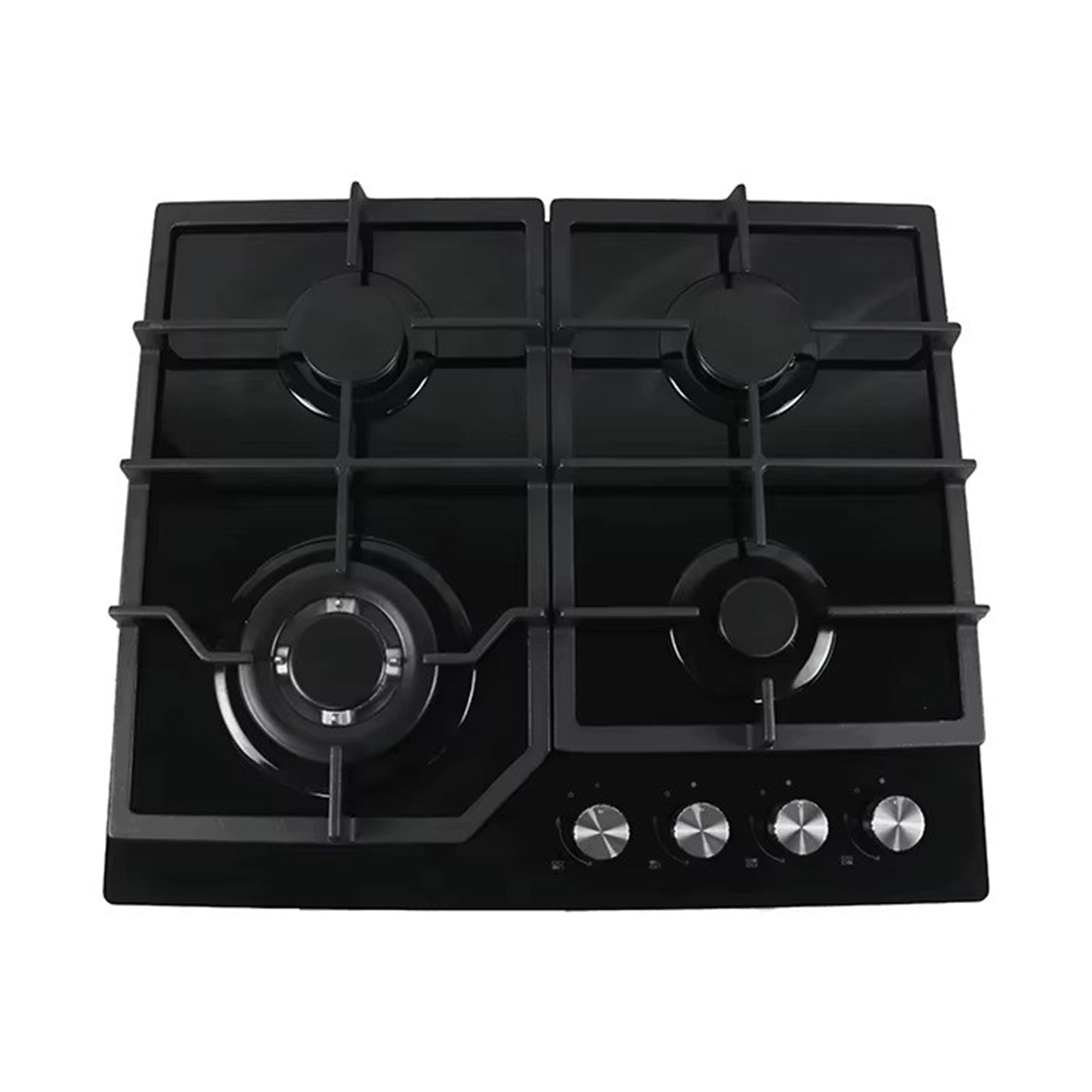 SUPER CHEF Hob 60 Cm 4 Gas Burners Cast Iron Glass