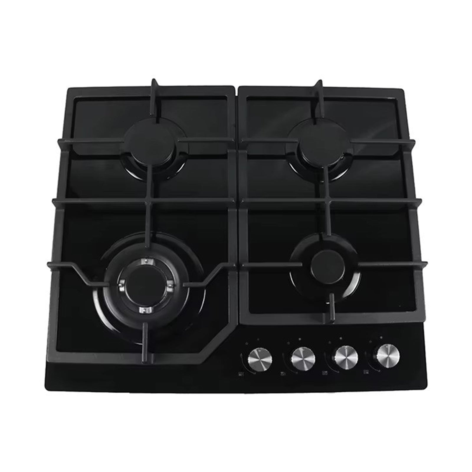 SUPER CHEF Hob 60 Cm 4 Gas Burners Cast Iron Glass