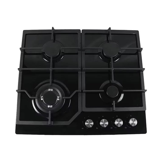 SUPER CHEF Hob 60 Cm 4 Gas Burners Cast Iron Glass