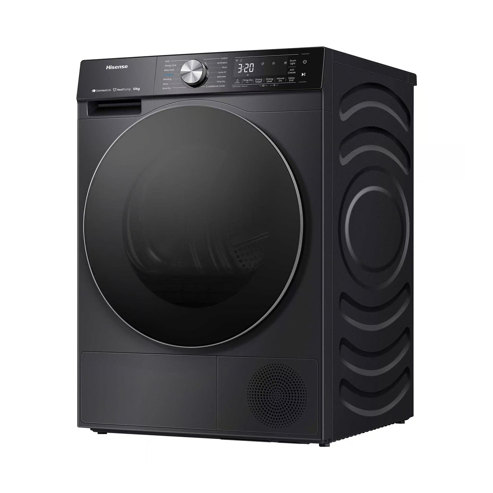 HISENSE Dryer Heat Pump 10 kgs A+++ Wifi Black