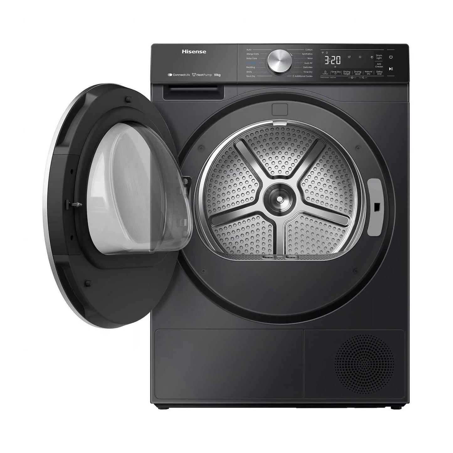 HISENSE Dryer Heat Pump 10 kgs A+++ Wifi Black