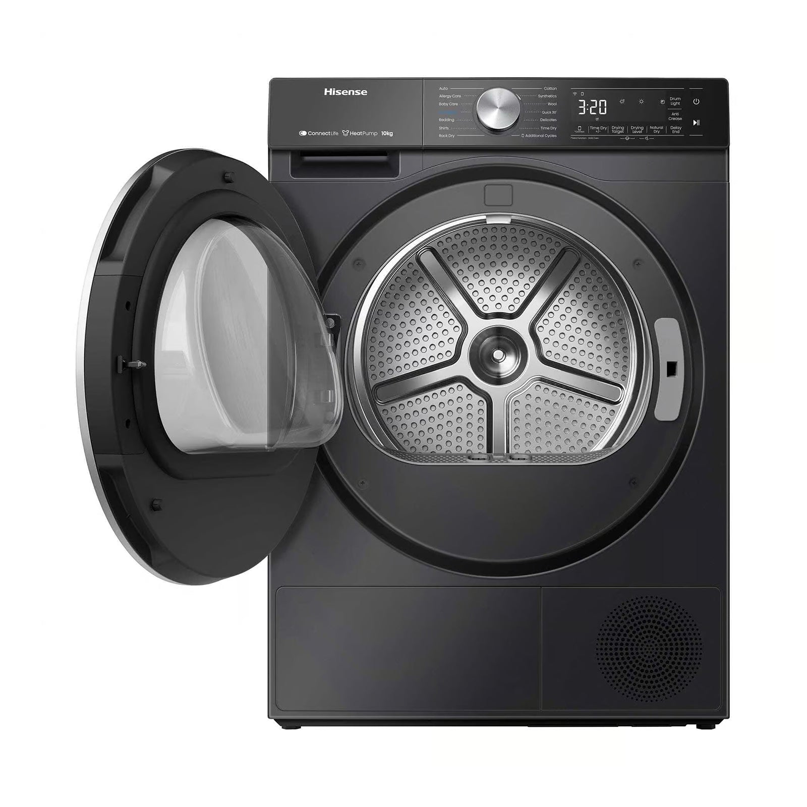 HISENSE Dryer Heat Pump 10 kgs A+++ Wifi Black