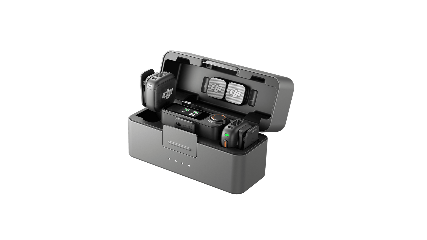 DJI Mic 3 Wireless Microphone Kit - (2 TX + 1 RX + Charging Case) DJI