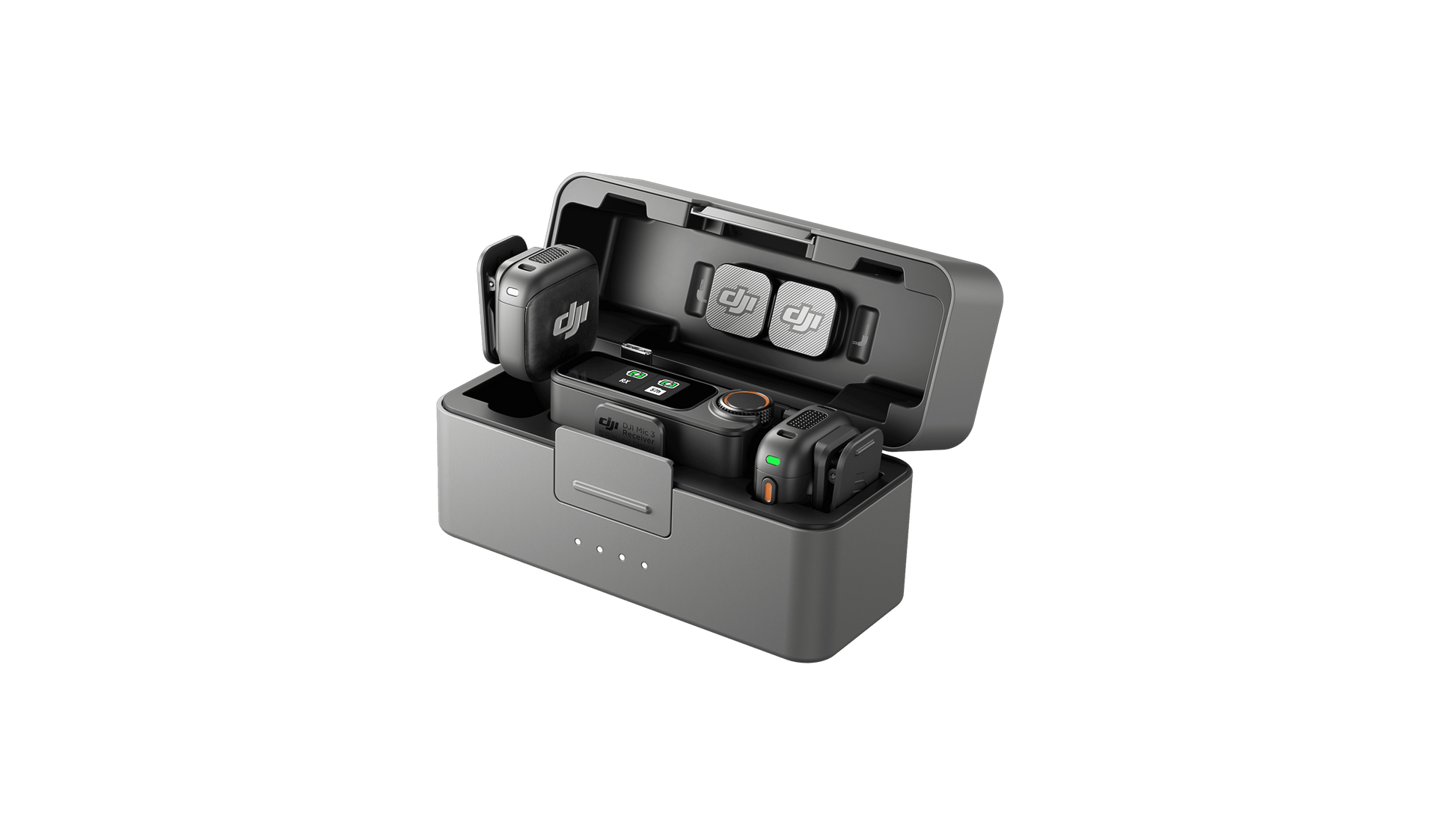 DJI Mic 3 Wireless Microphone Kit - (2 TX + 1 RX + Charging Case)