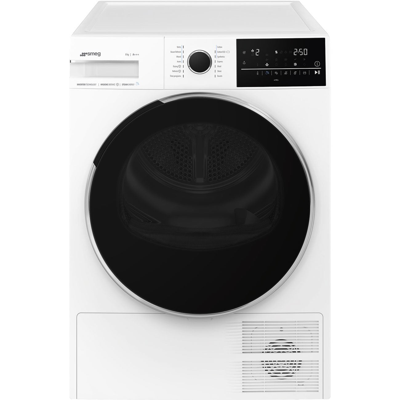 Smeg 8 KG Dryer w/Steam White