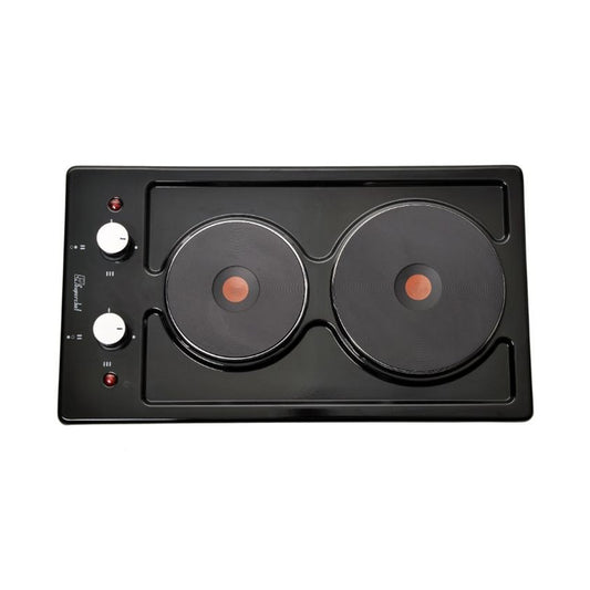 SUPER CHEF HOB DOMINO 30CM 2 ELECTRIC BLACK