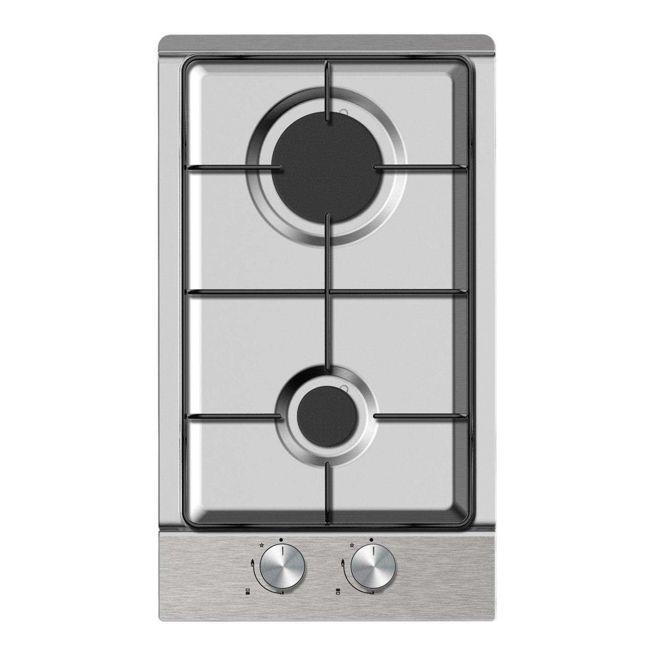 SUPER CHEF Hob 30Cm Domino 2Gas Burners Inox