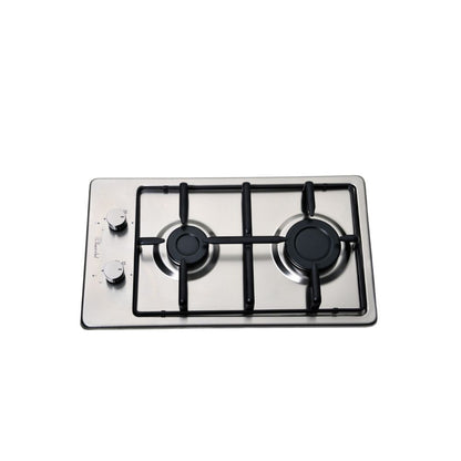 SUPER CHEF Hob 30Cm Domino 2Gas Burners Inox