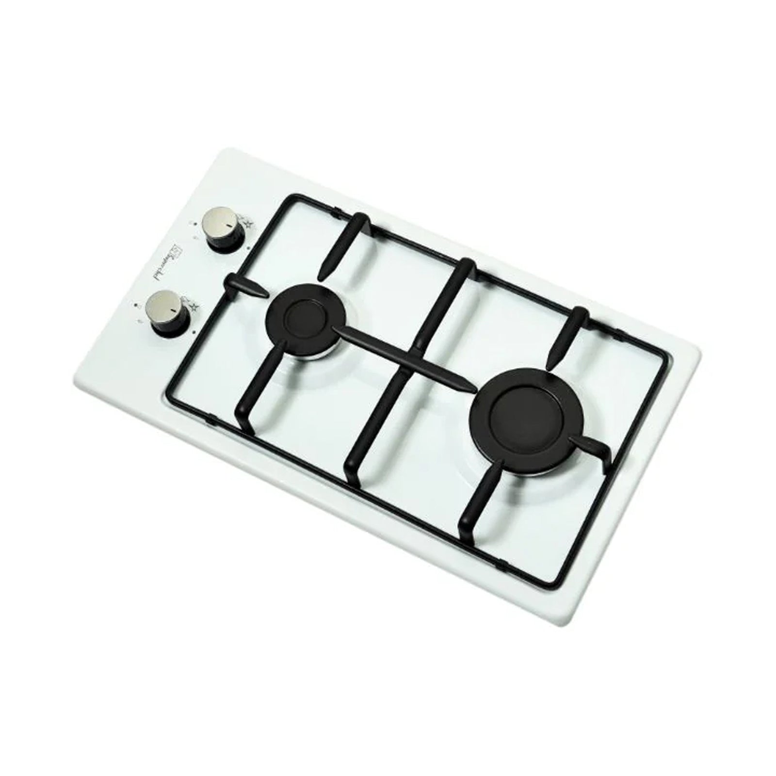 SUPER CHEF Hob 30 Cm Domino 2 Gas Burners White