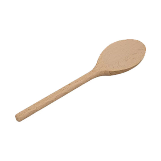 WOODEN SPOON OVAL 20CM [61000E]