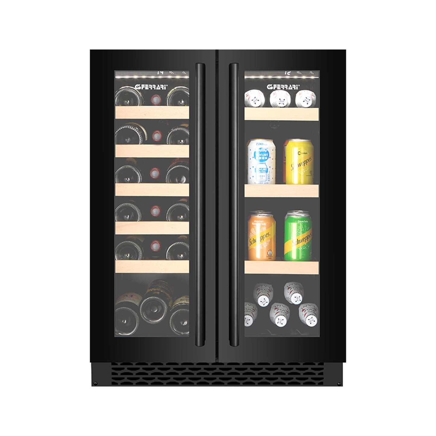 FERRARI Dual Zone Wine and Beverage cooler 122L Black
