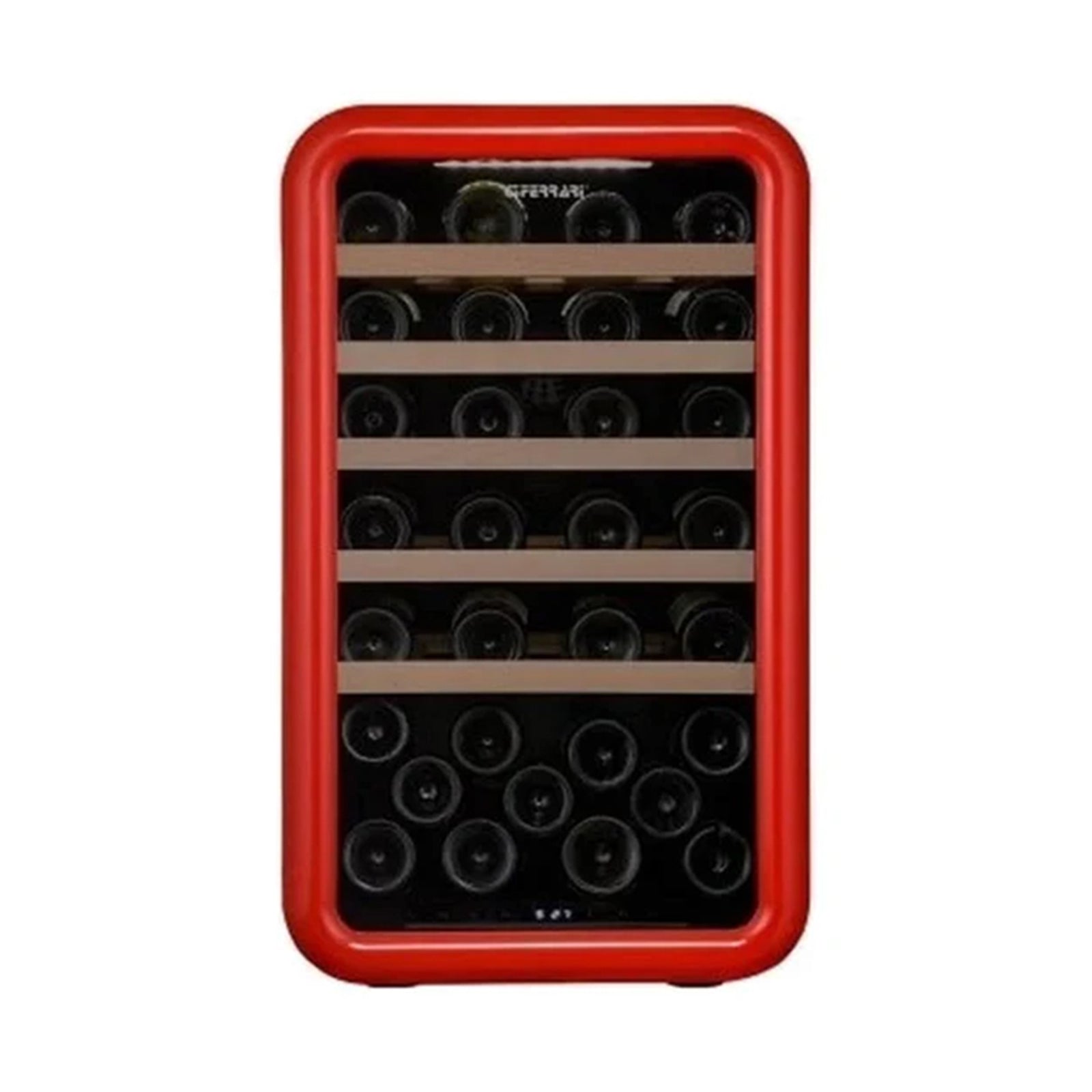 FERRARI WINE COOLER 46 Bottles Single Zone Red