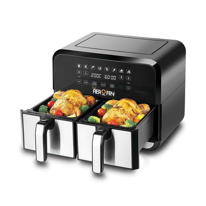 Black & Decker Digital Dual Zone Air Fryer 1700W 4L+4L