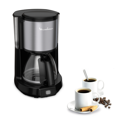Moulinex Filter Coffee Maker Subito Black/Silver 10-15 Cups