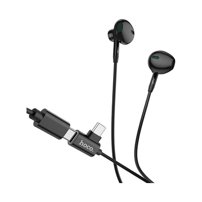 HOCO TYPE C EARPHONES WITH MIC AND CHARGING PORT