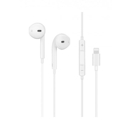 HOCO PLUS ORIGINAL EARPHONES FOR IOS WHITE