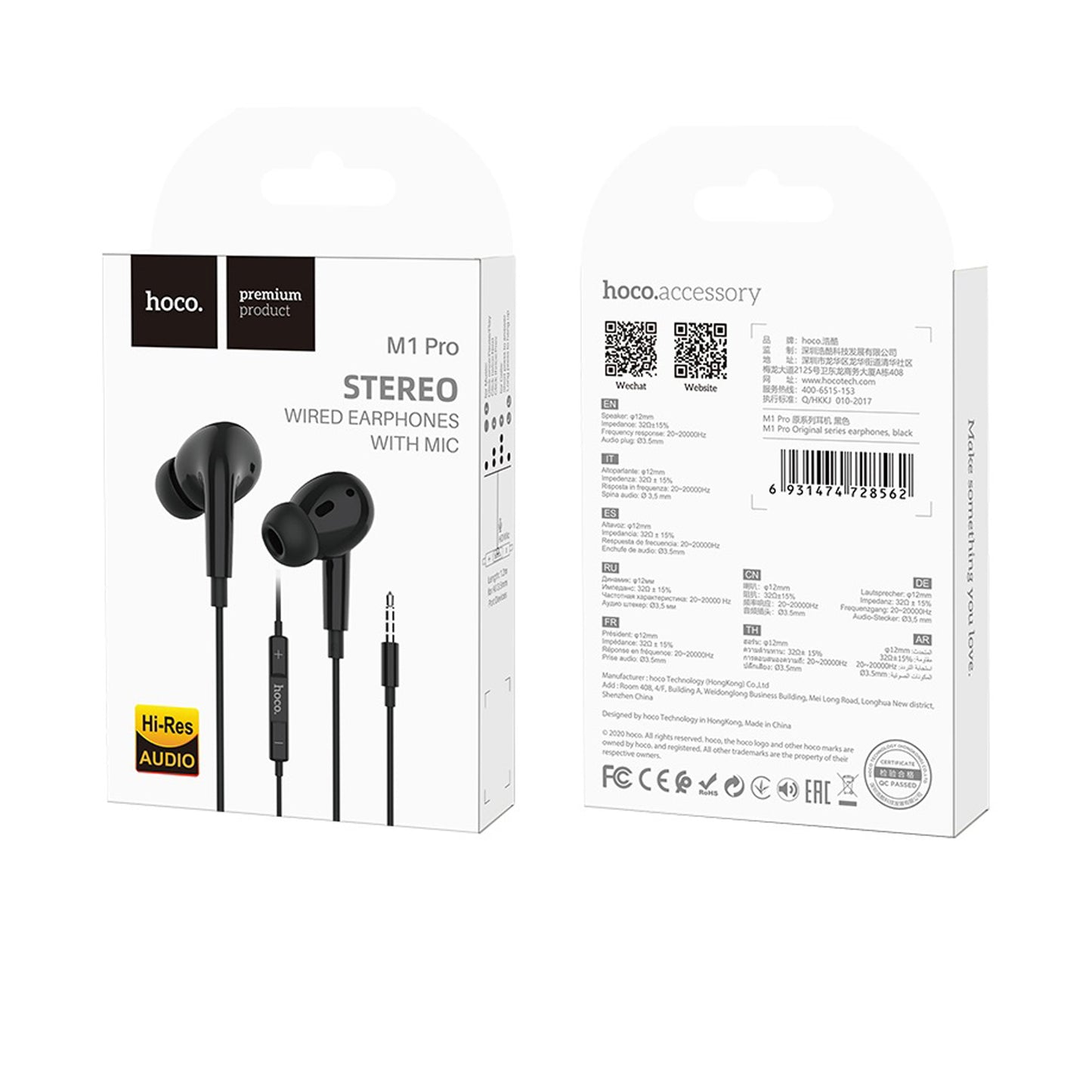 HOCO M1 Pro Original Series Earphones - Black