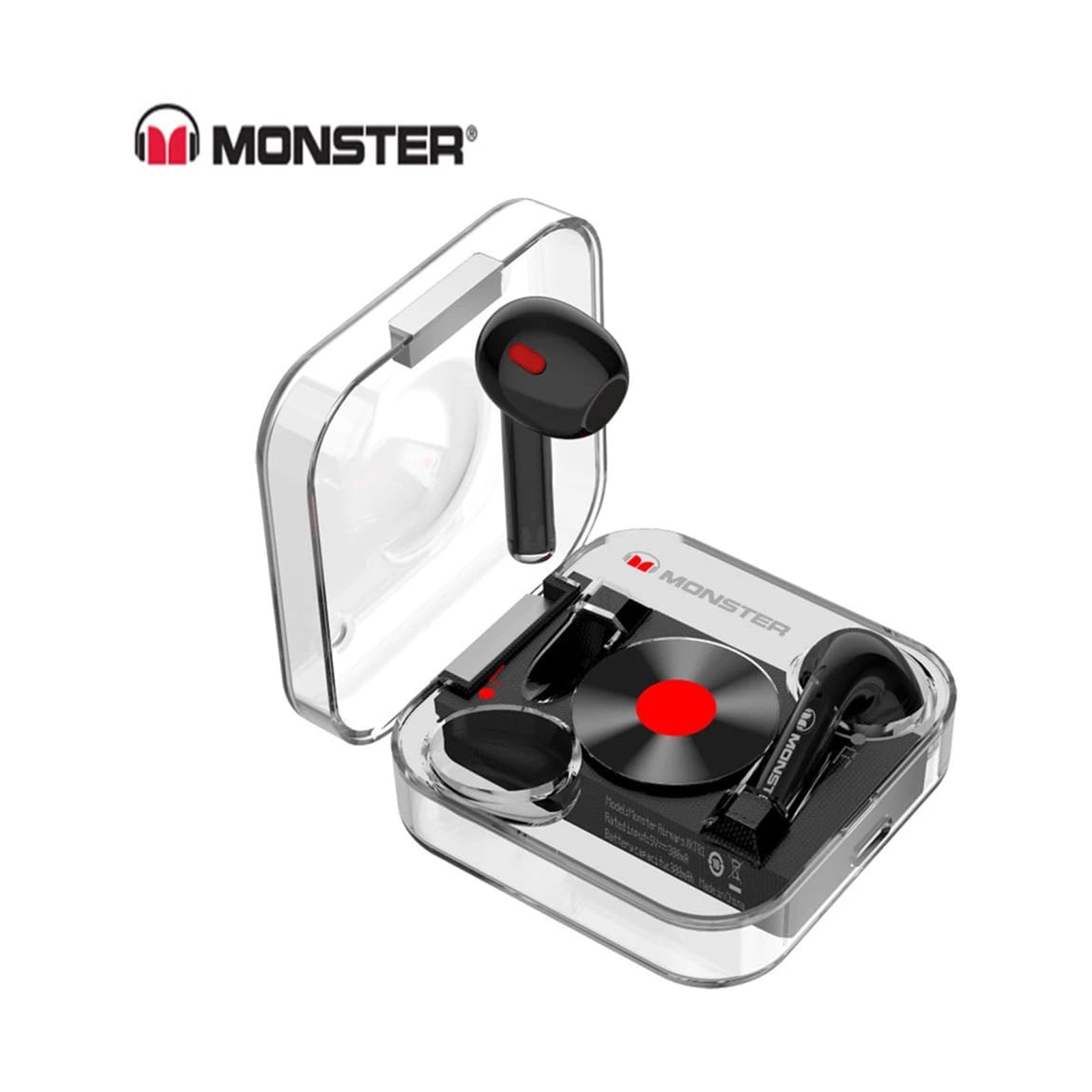 MONSTER AIRMARS WIRELESS EARPHONES BLACK