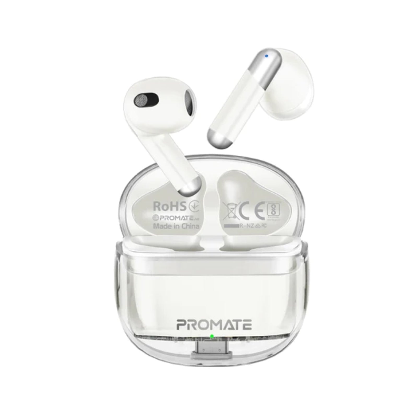PROMATE HIGH DEFINITION TWS EARBUDS WITH INTELLITOUCH WHITE PROMATE