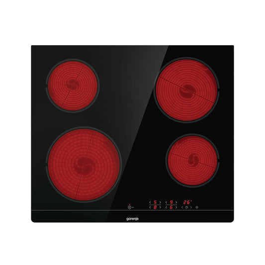 GORENJE Hob 60 cm Vitroceramic 4 Heating Zones Touch Black