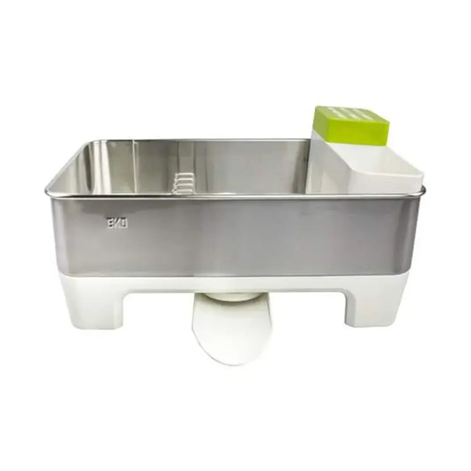 EKO WHITE DISH RACK SMALL SIZE+GREEN KNIFE