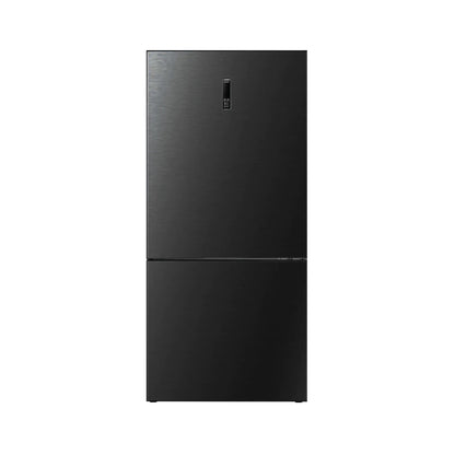 ELBA Refrigerator Bottom Freezer 22 CFT Inverter Black Steel ELBA