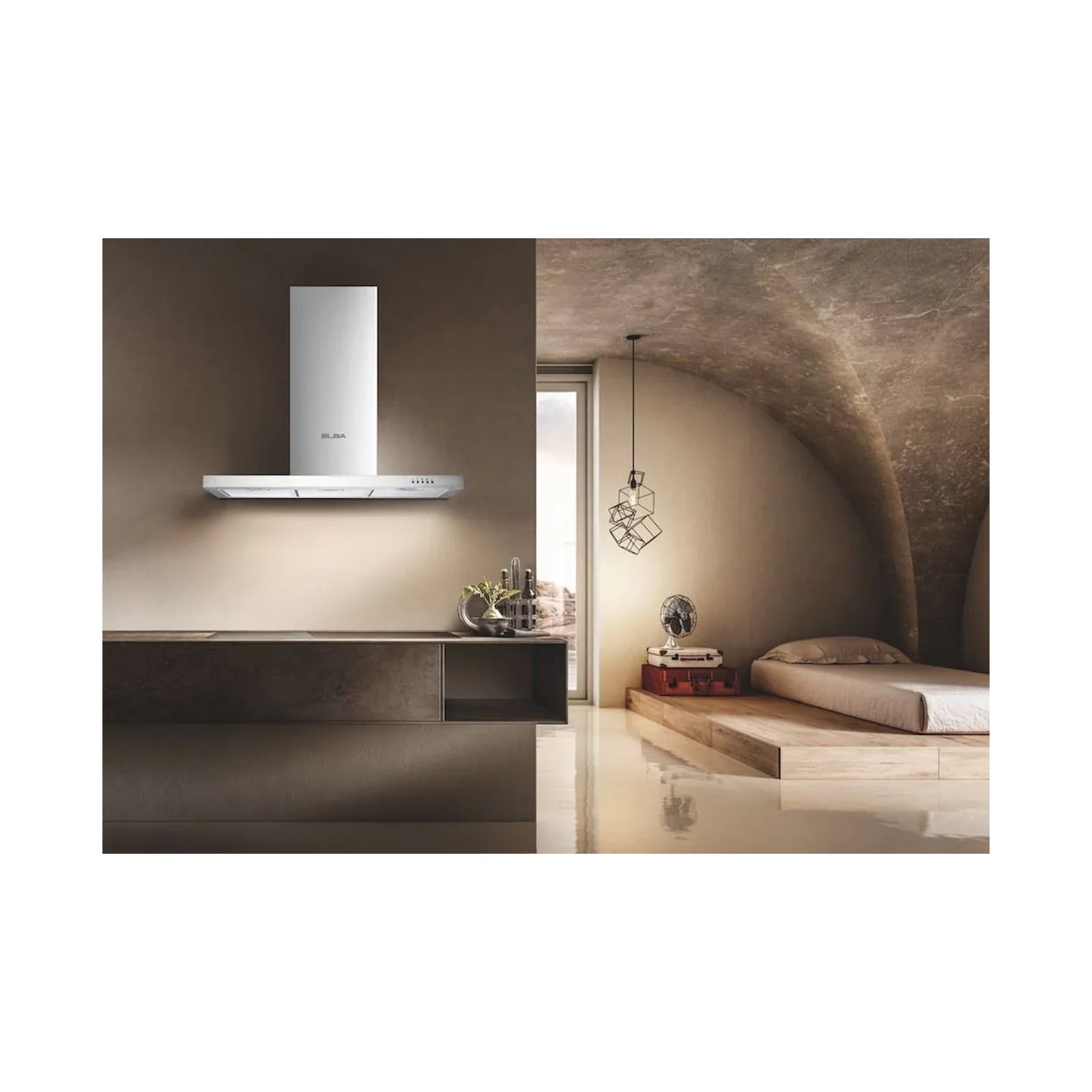 ELBA Wall Mounted Hood 90 cm 1000 m3/h Stainless Steel