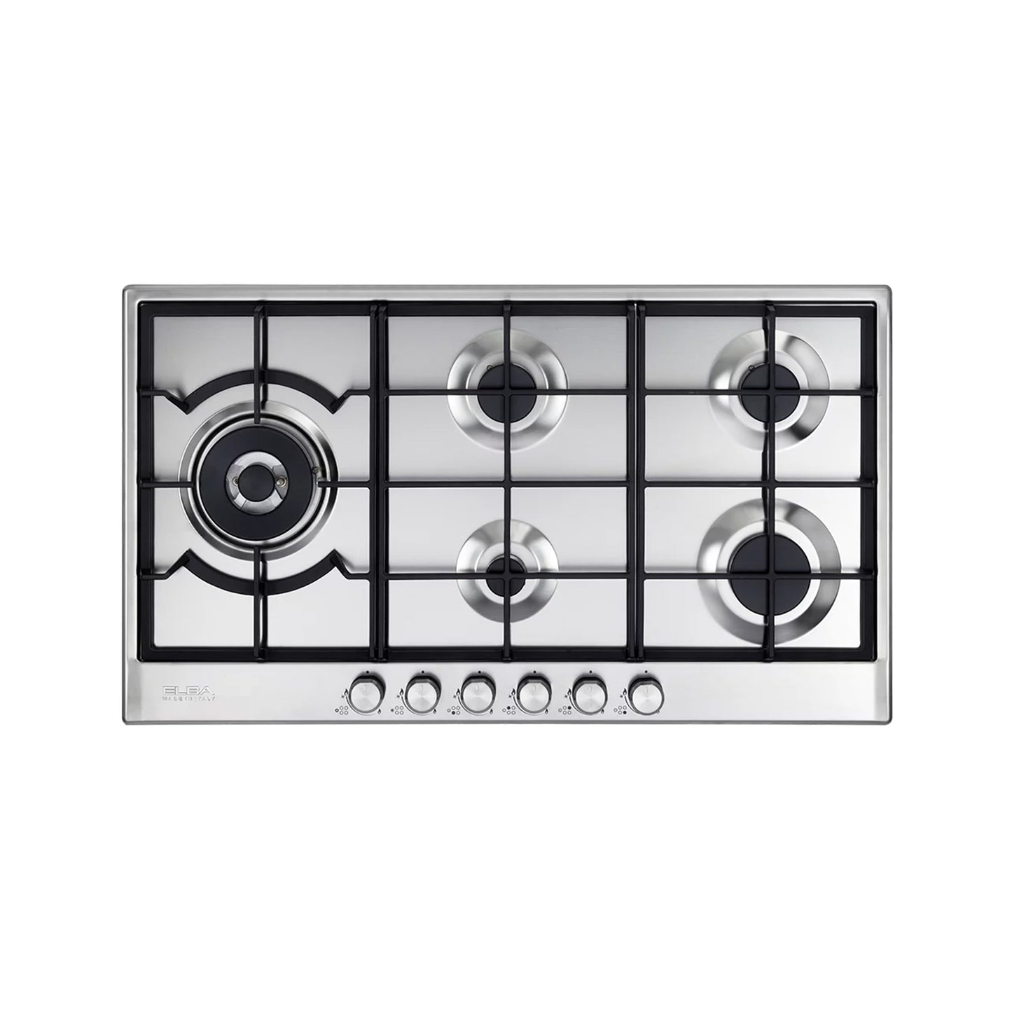 ELBA Hob 90 cm 5 Gas Burners Safety Stainless Steel