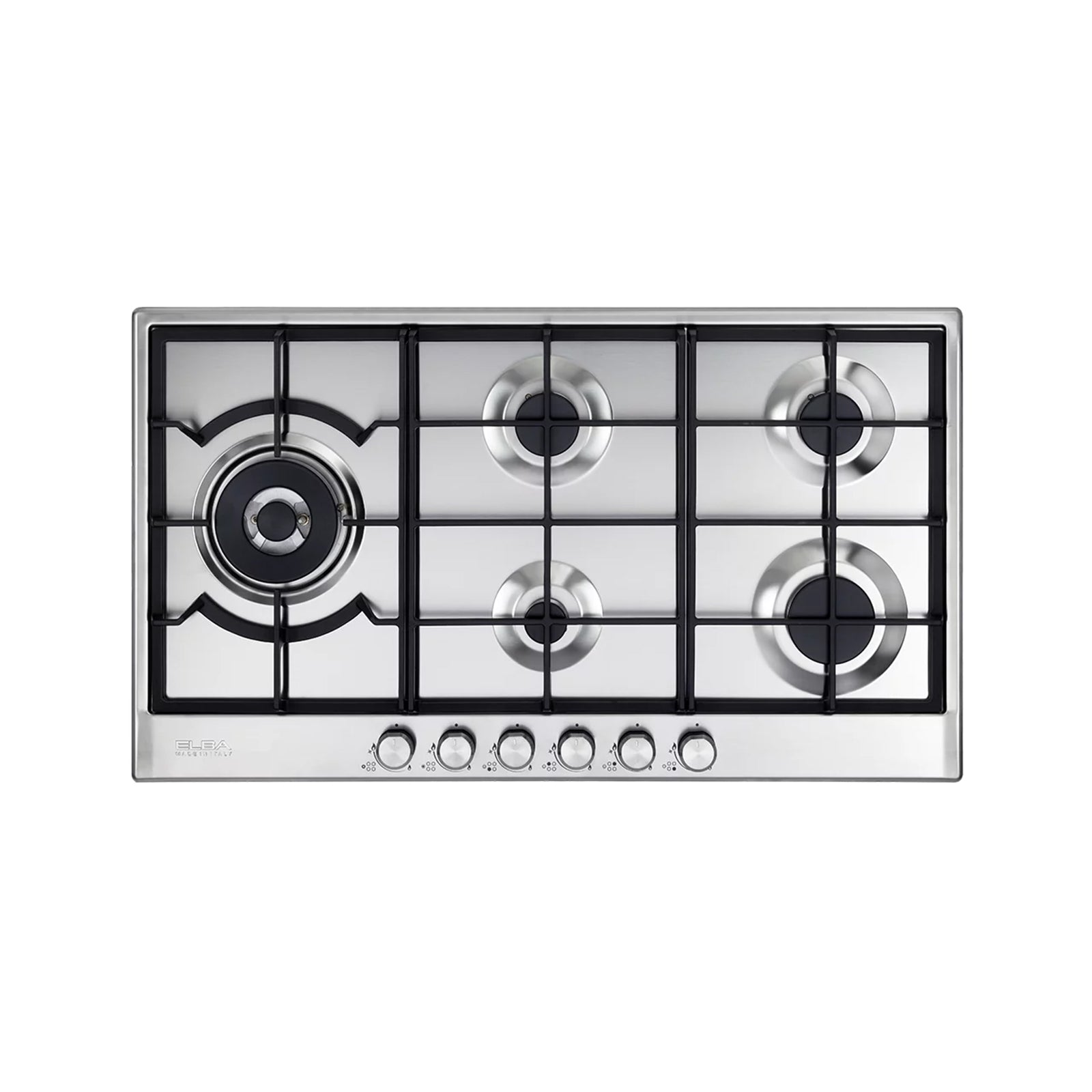 ELBA Hob 90 cm 5 Gas Burners Safety Stainless Steel