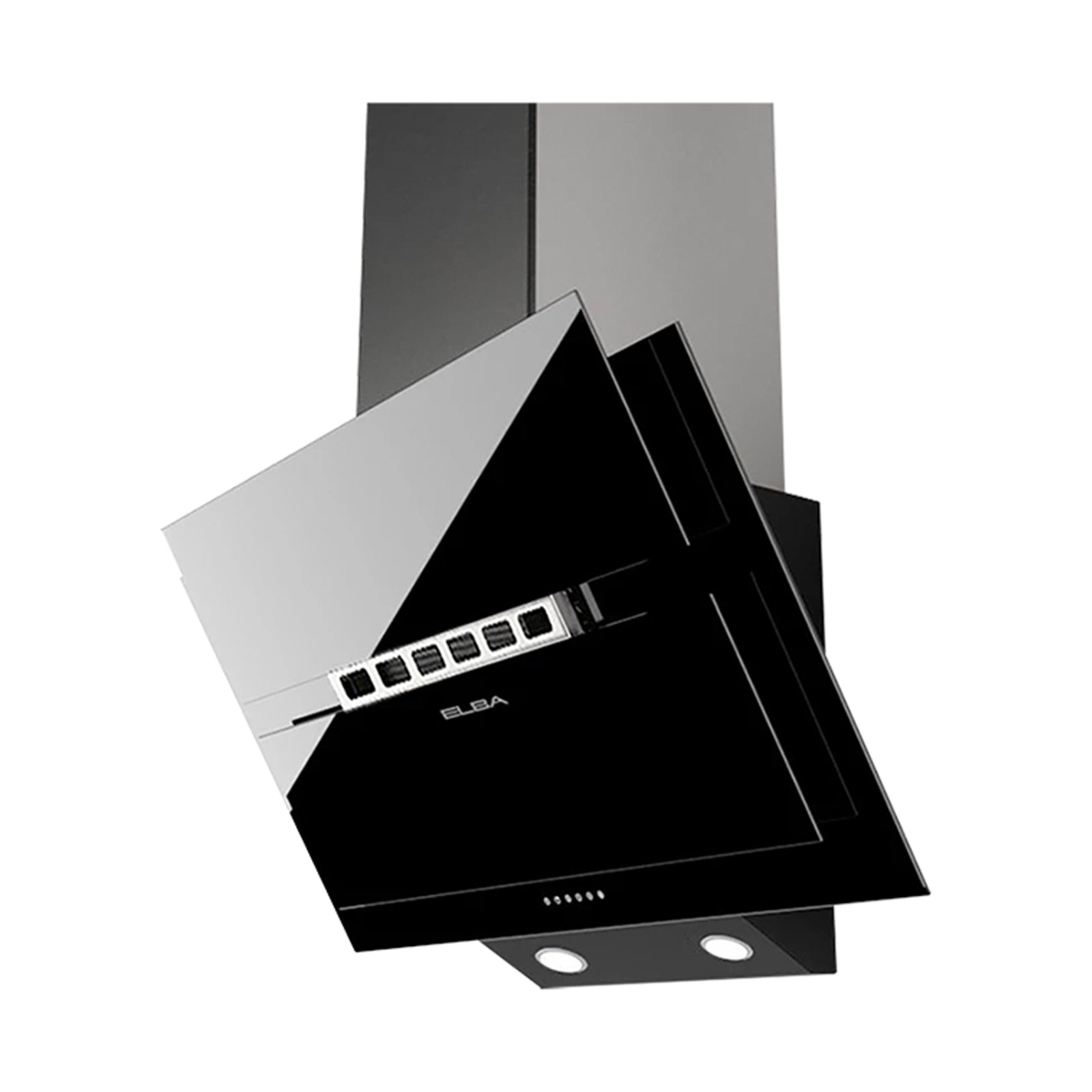 ELBA Wall Mounted Hood 60cm 728 m3/h Glass Black