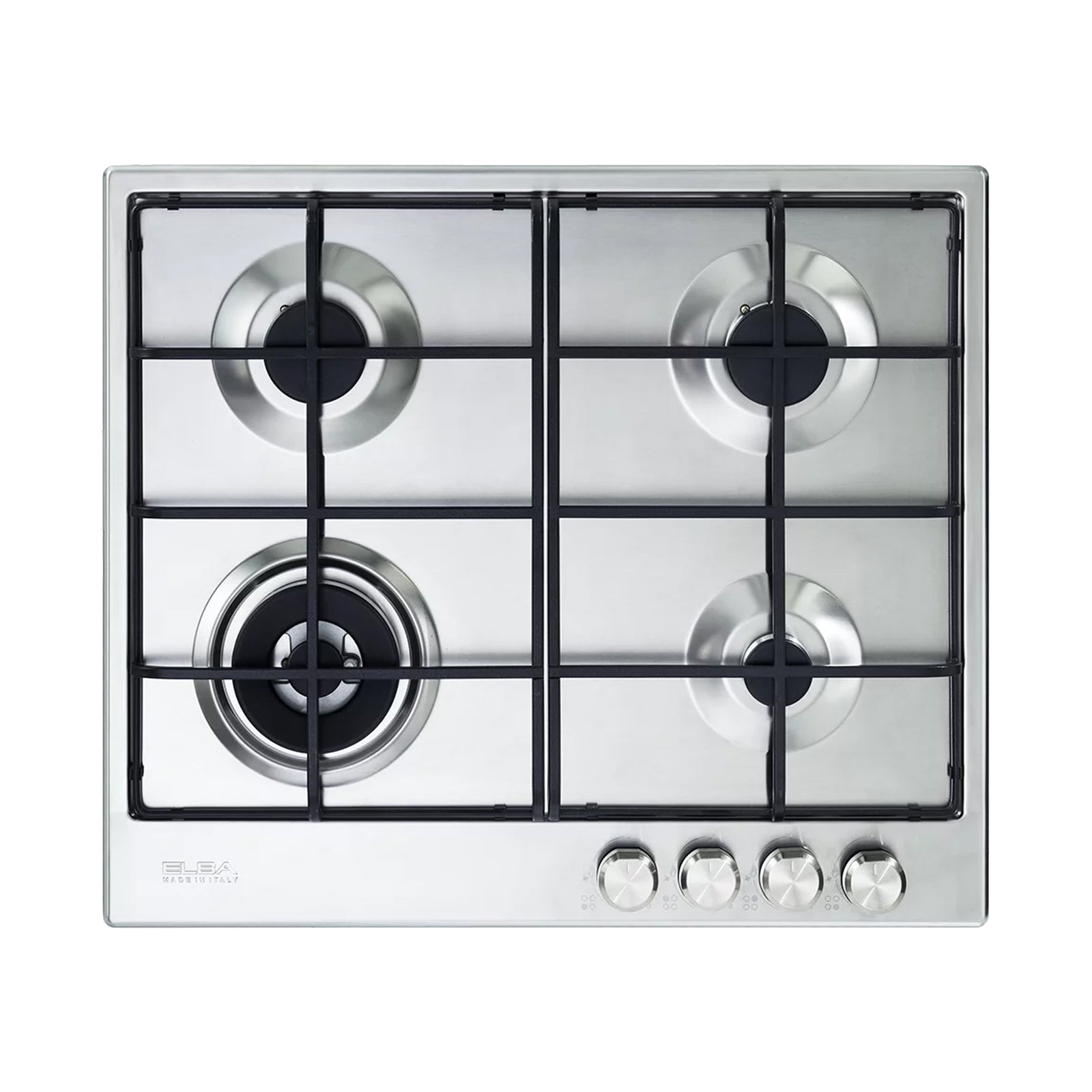 ELBA Hob 60cm 4Gas Burners Safety Electric Ignition Stainles