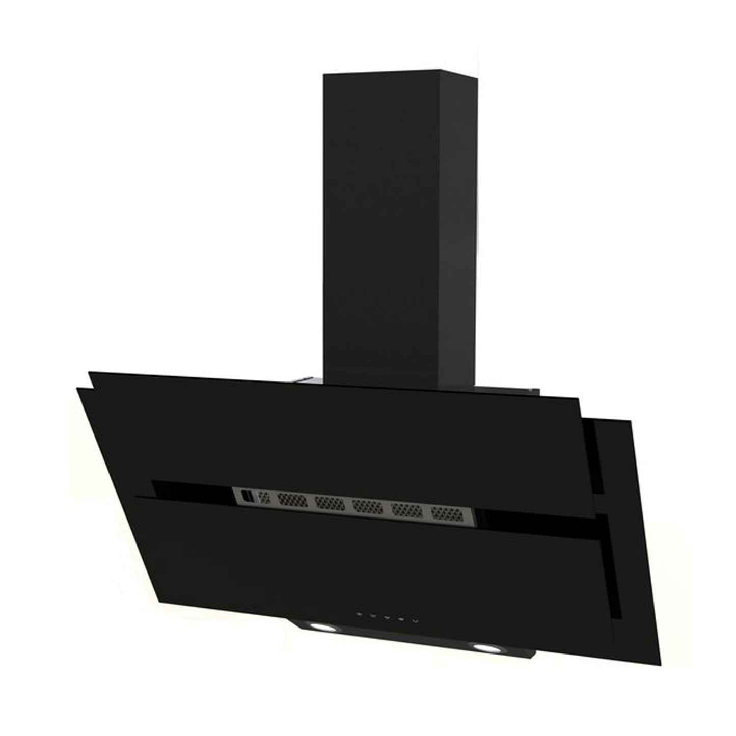 ELBA Wall Mounted Hood 90cm 728 m3/h Glass Black