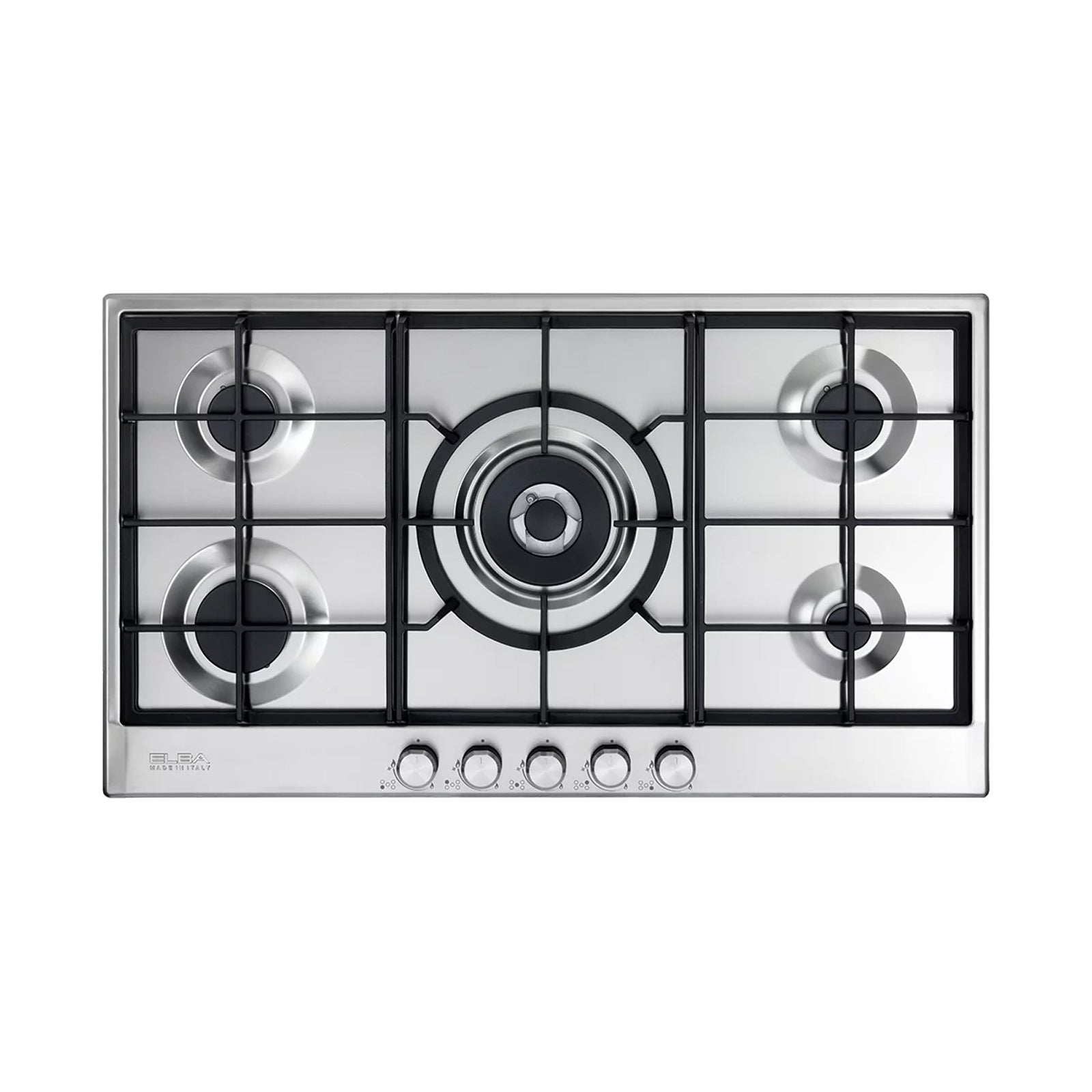 ELBA Hob 90cm 5Gas Burners Safety Electric Ignition Stainles