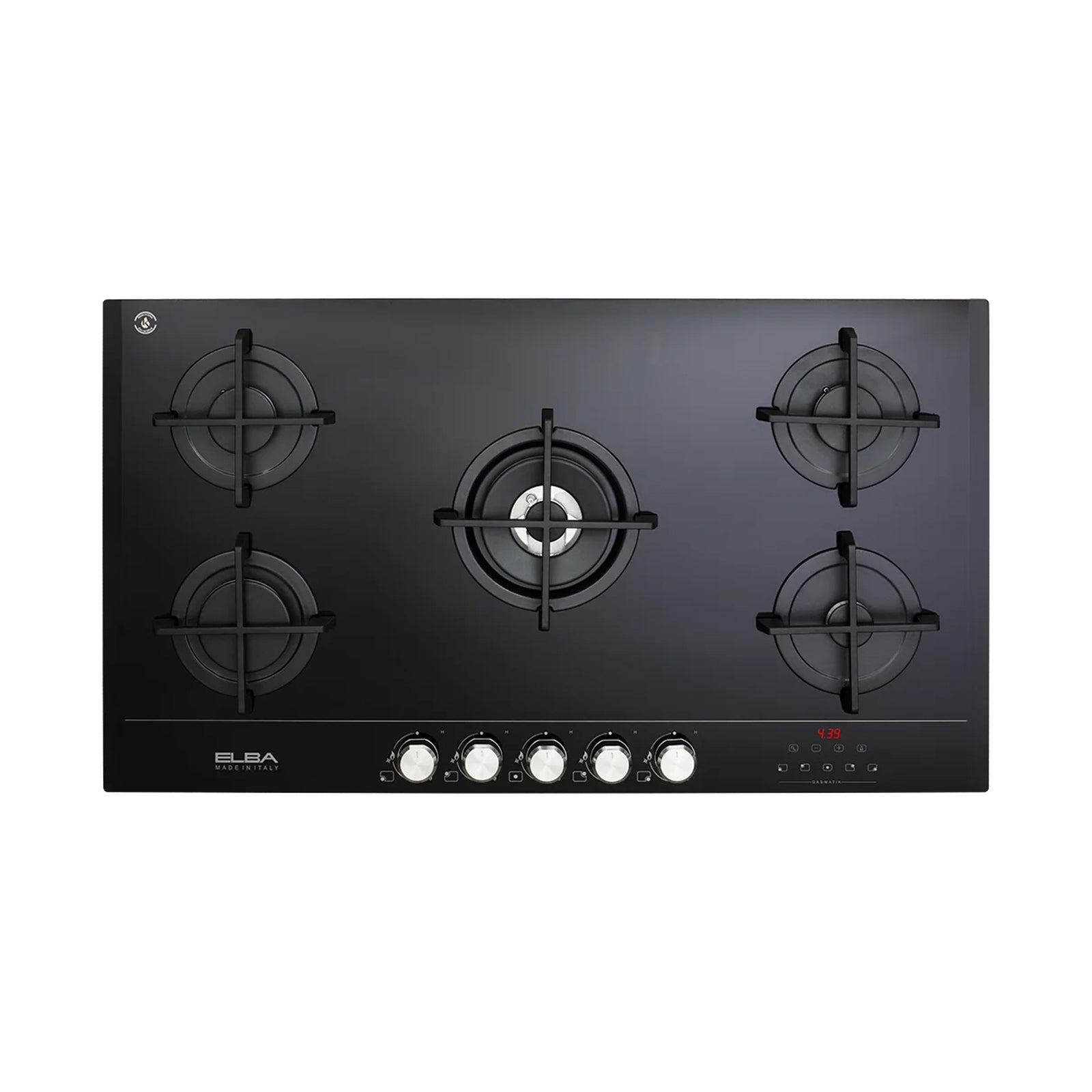 ELBA Hob 90 cm 5 Gas Burners Vitroceramic Electronic control