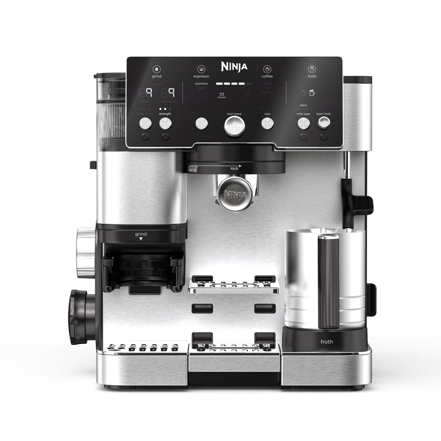 Ninja 2-in-1 Coffee Maker with Grinder and Frother for Latte NINJA