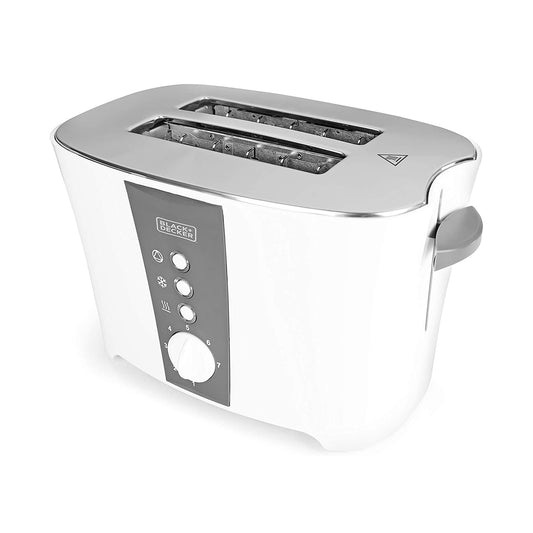 Black & Decker Toaster 2 Slices 800W White