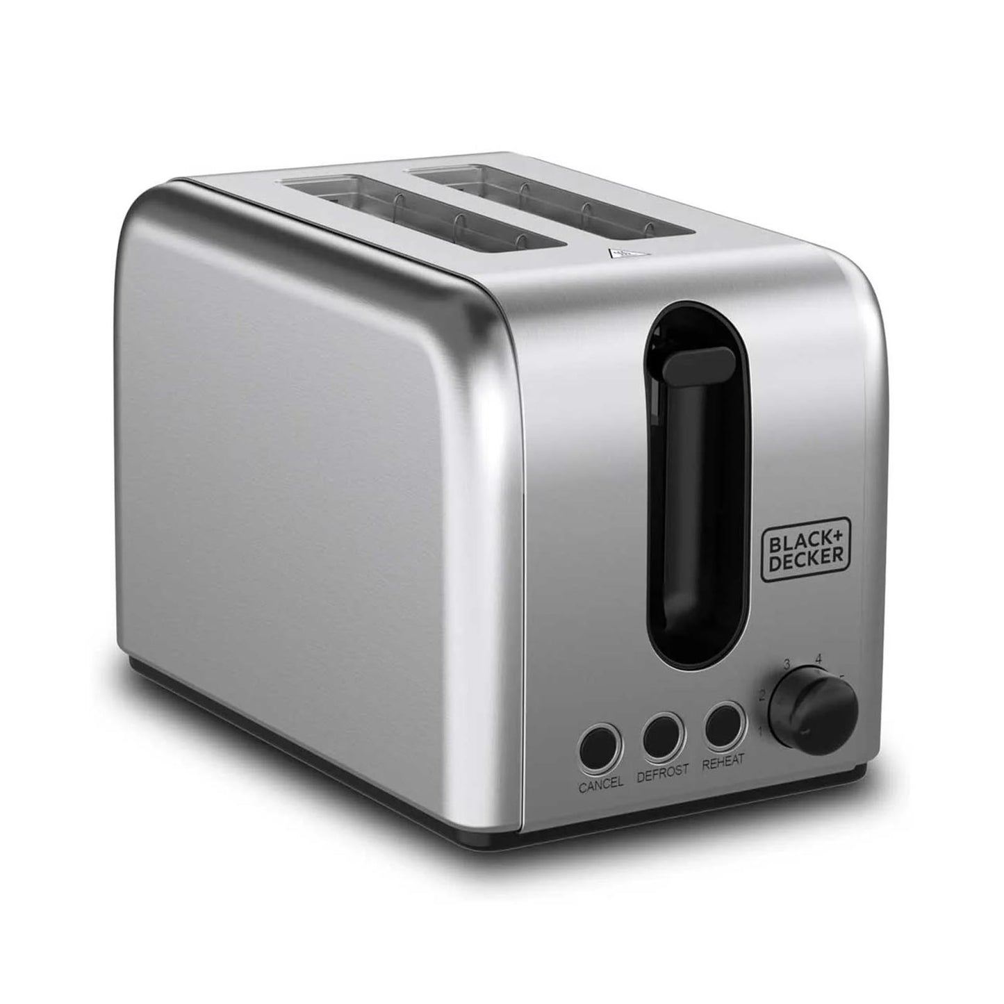 Black+Decker Toaster 1050w 2 Slices Stainless BLACK & DECKER