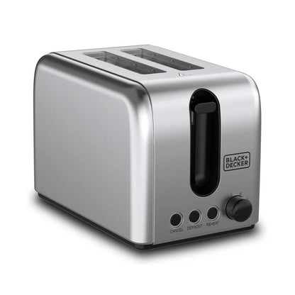 Black+Decker Toaster 1050w 2 Slices Stainless BLACK & DECKER