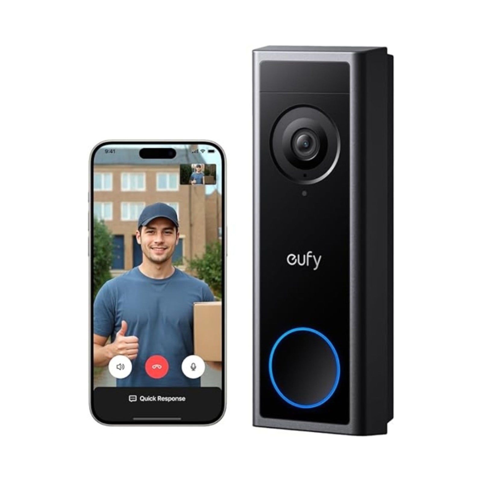C30 EUFY VIDEO DOORBELL BLACK