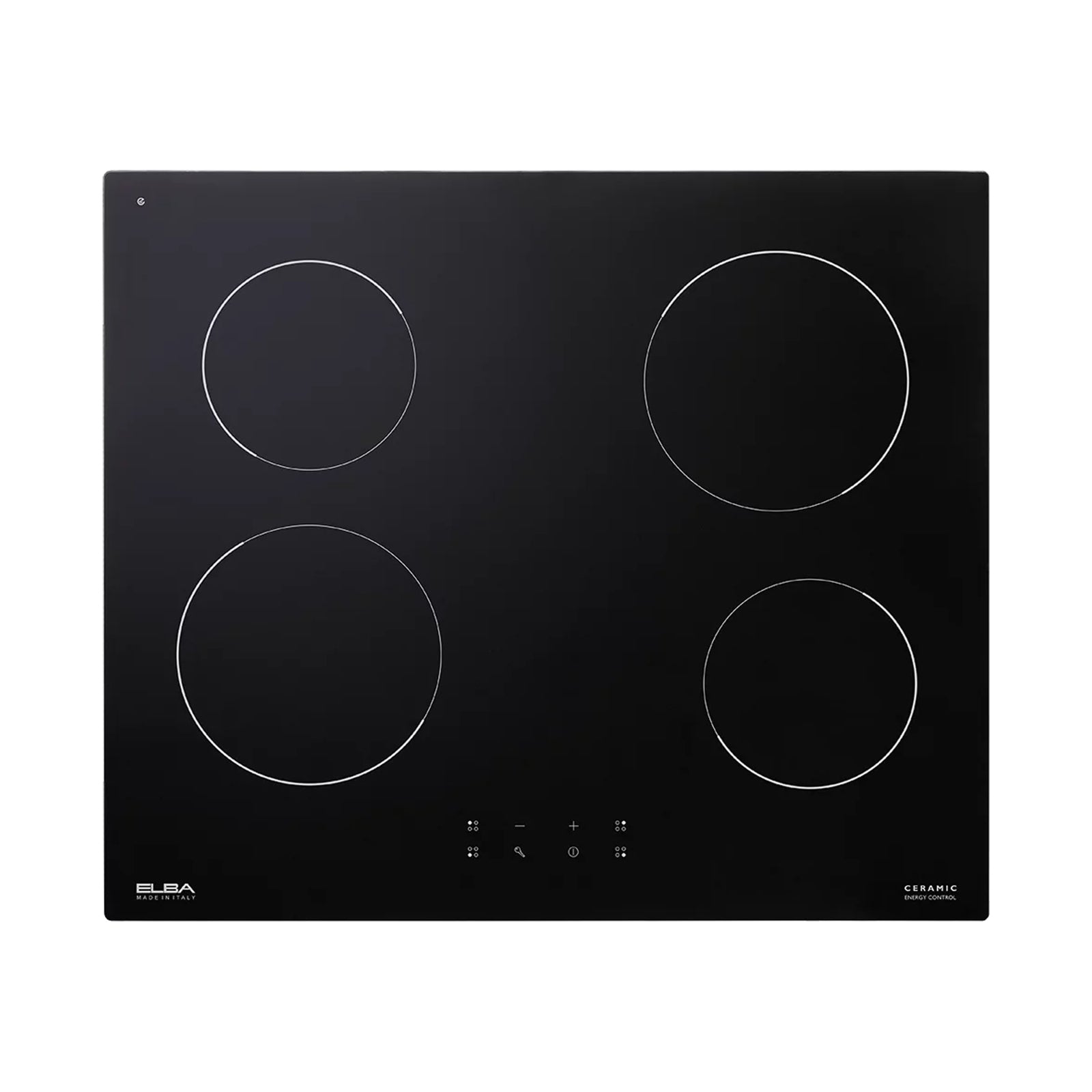 ELBA Hob 60cm 4 Electric plates Ceramic Glass Black