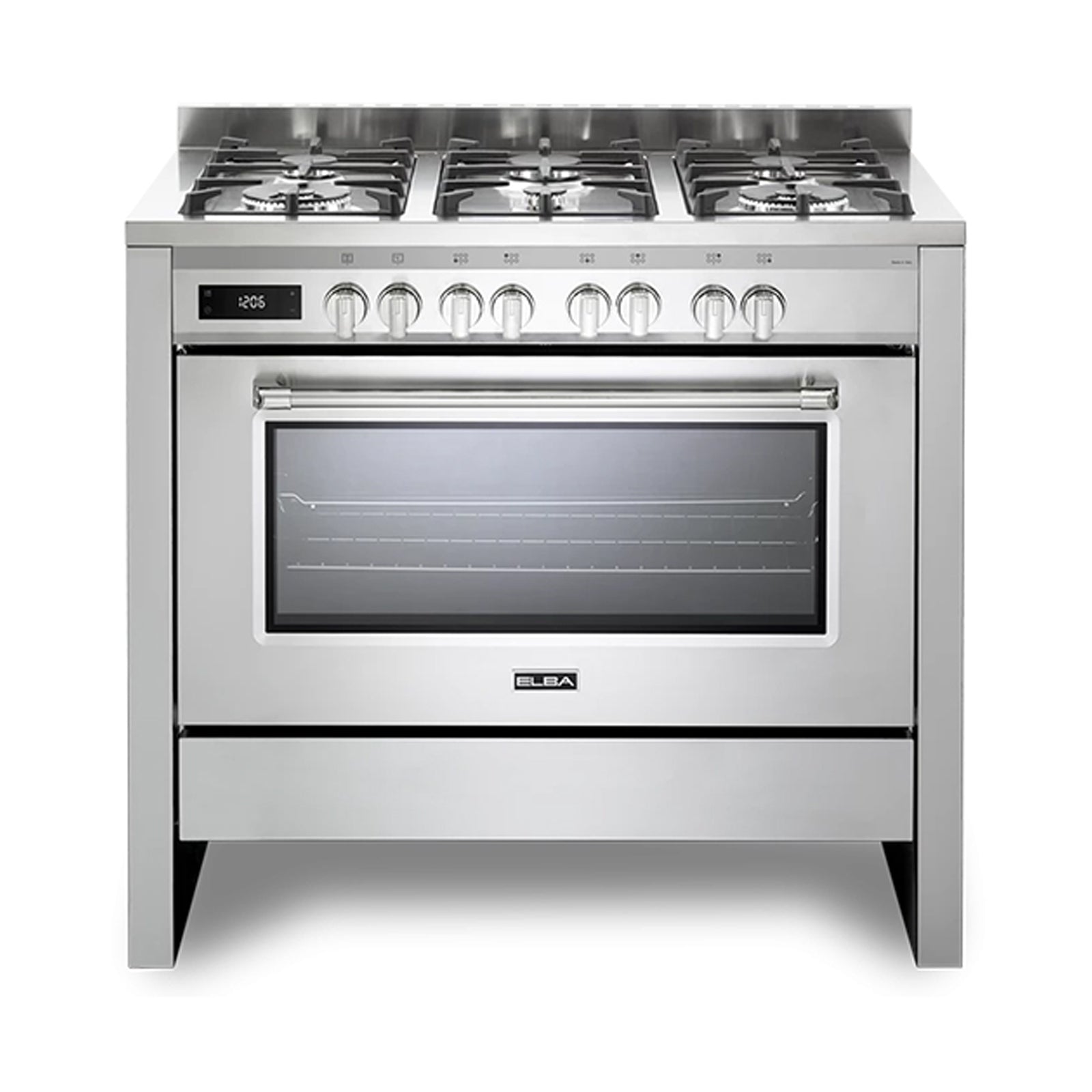 Elba Cooker 1meter Wide 6 Gas Burners Convection STS