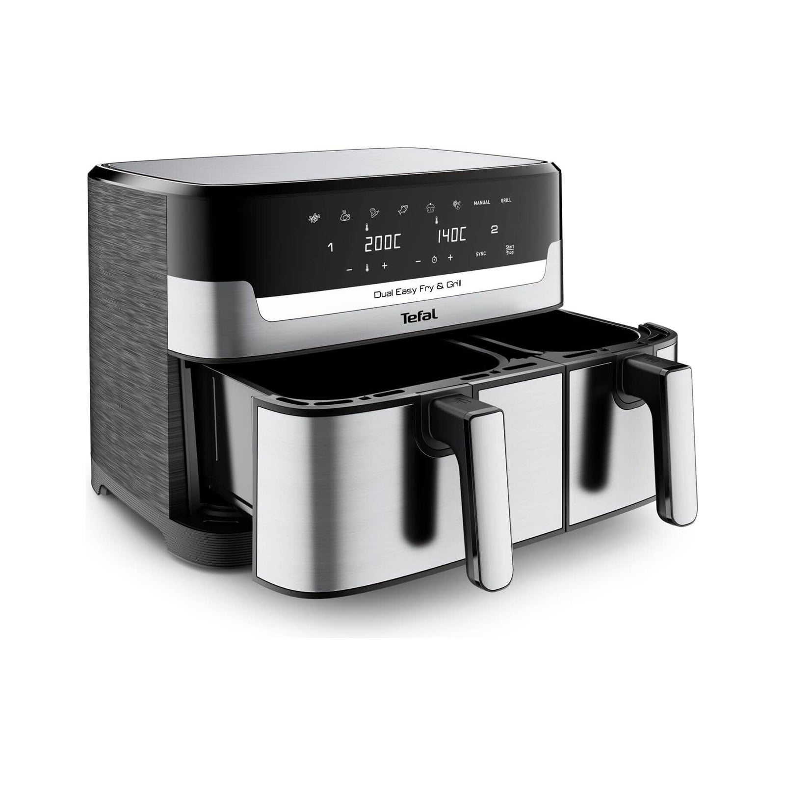 Tefal , Easy Fry Dual Zone Air Fryer 8.3L Stainless Steel